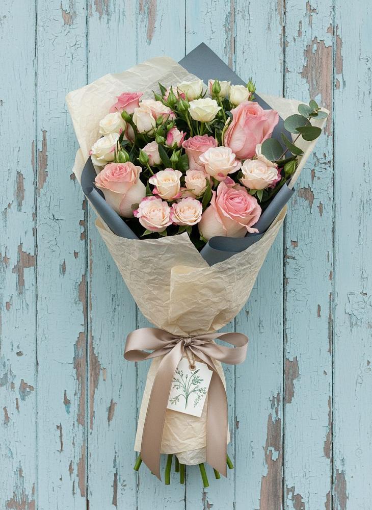 Букет цветов из: Розы в Первомайке