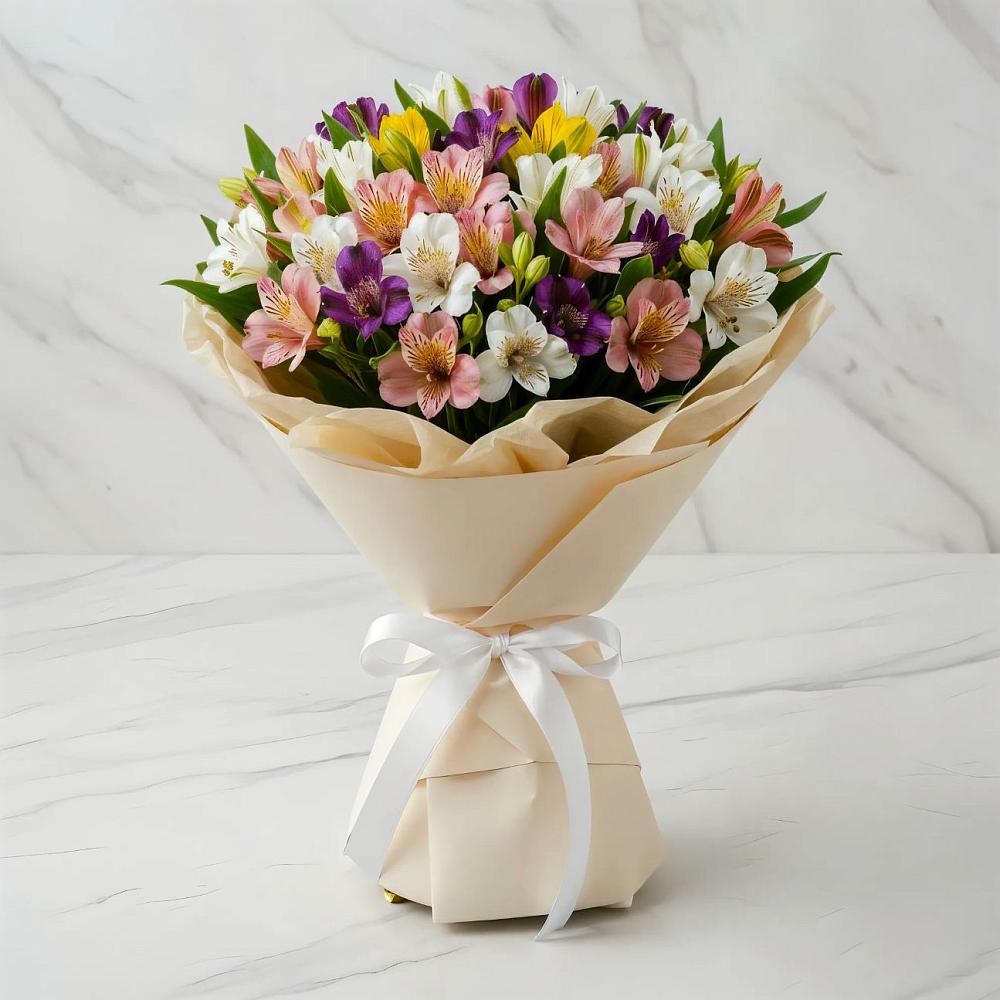 Букет цветов из: Альстромерии в Первомайке