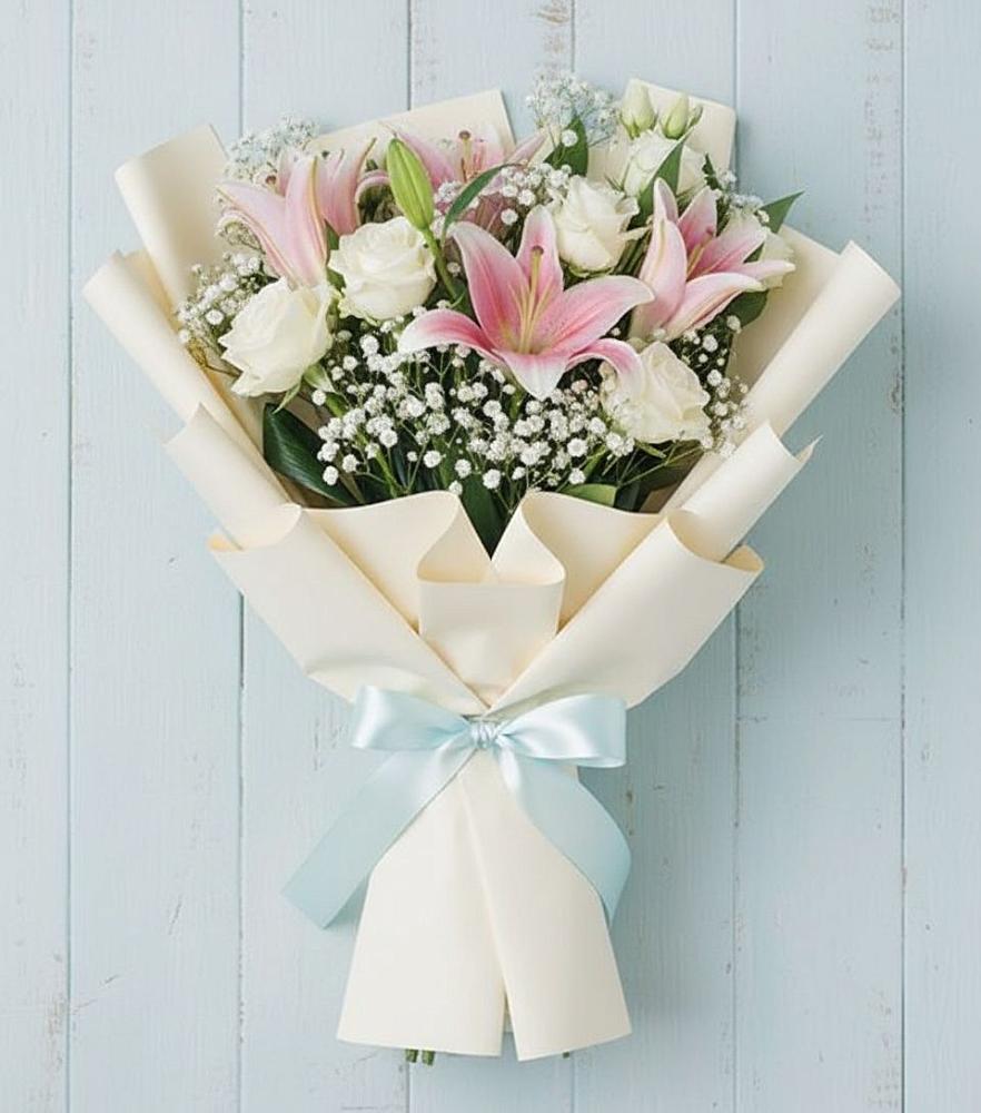 Букет цветов из: Лилии в Первомайке