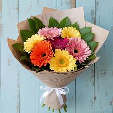 Букет цветов из:  Герберы #REPLACE_PRED# Первомайке