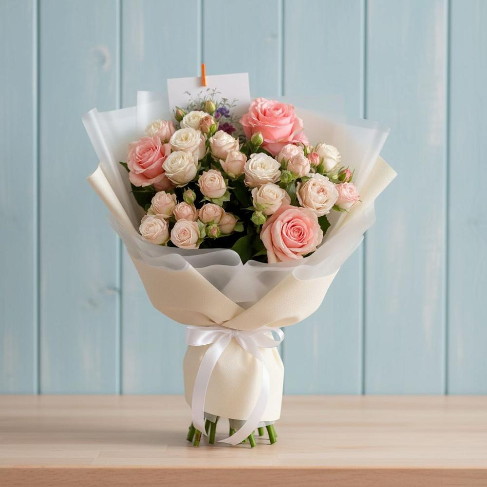 Букет цветов из: Розы в Первомайке