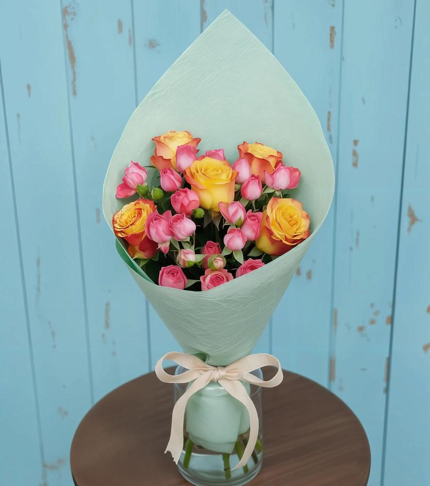 Букет цветов из: Розы в Первомайке