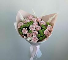 Букет цветов из:  Розы и Хризантемы в Первомайке
