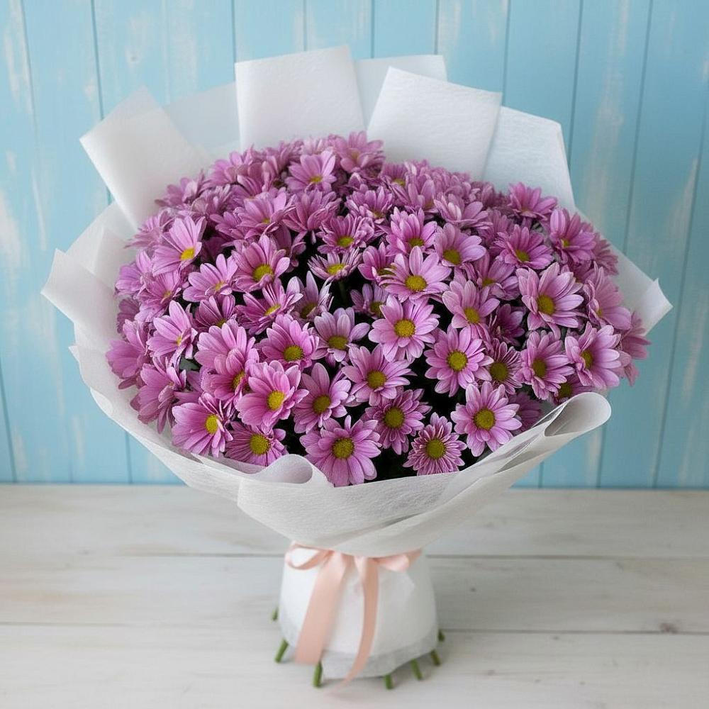 Букет цветов из: Хризантемы в Первомайке