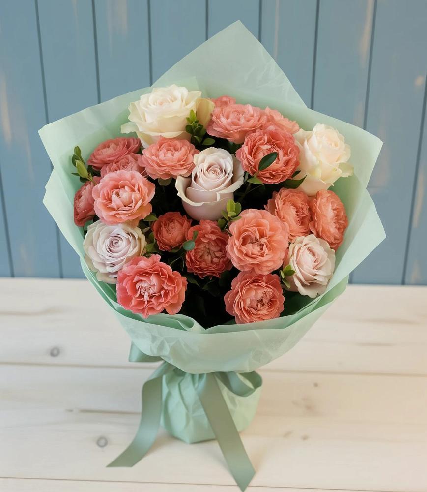 Букет цветов из: Розы в Первомайке