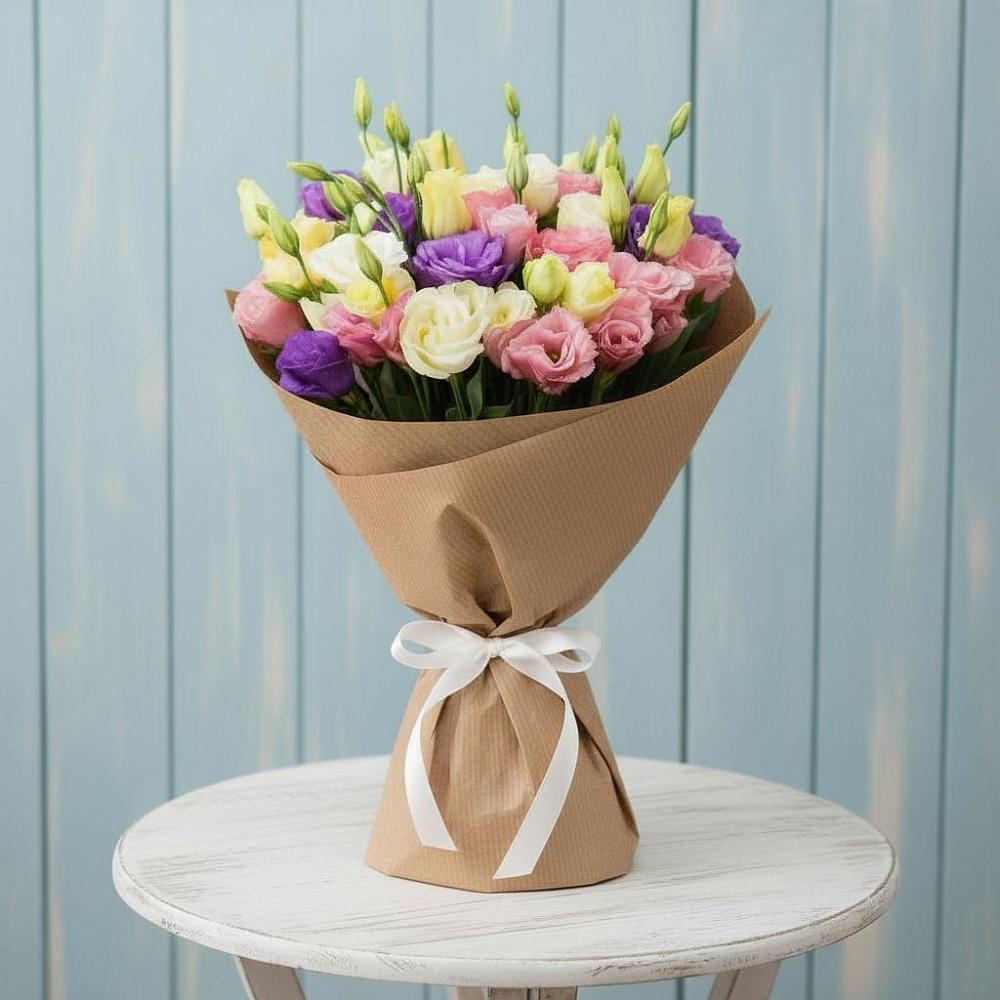 Букет цветов из: Лизиантусы в Первомайке