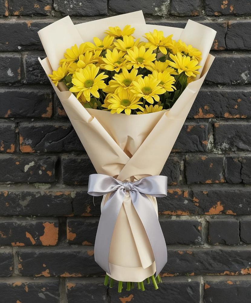 Букет цветов из: Хризантемы в Первомайке