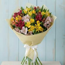 Букет цветов из:  Альстромерии #REPLACE_PRED# Первомайке