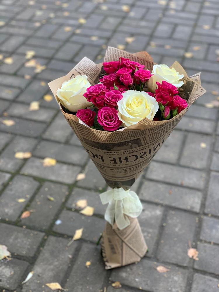 Букет цветов из: Розы в Первомайке