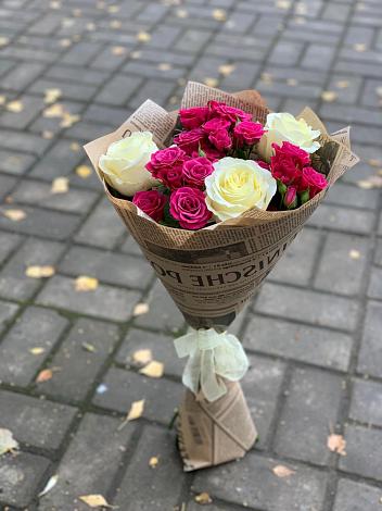 Букет цветов из: Розы в Первомайке