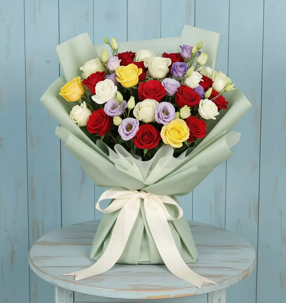 Букет цветов из: Розы в Первомайке